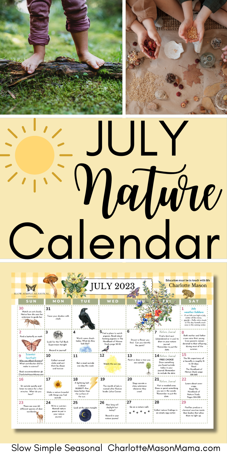 JULY - Nature Study Calendar